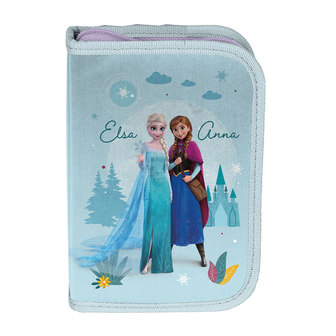 Ensemble scolaire Frozen Paso, sac à dos à deux compartiments, bretelles réglables et dos rigide, trousse avec accessoires et poignées pour les fournitures, sac à chaussures pouvant être porté sur le dos, DF26AA