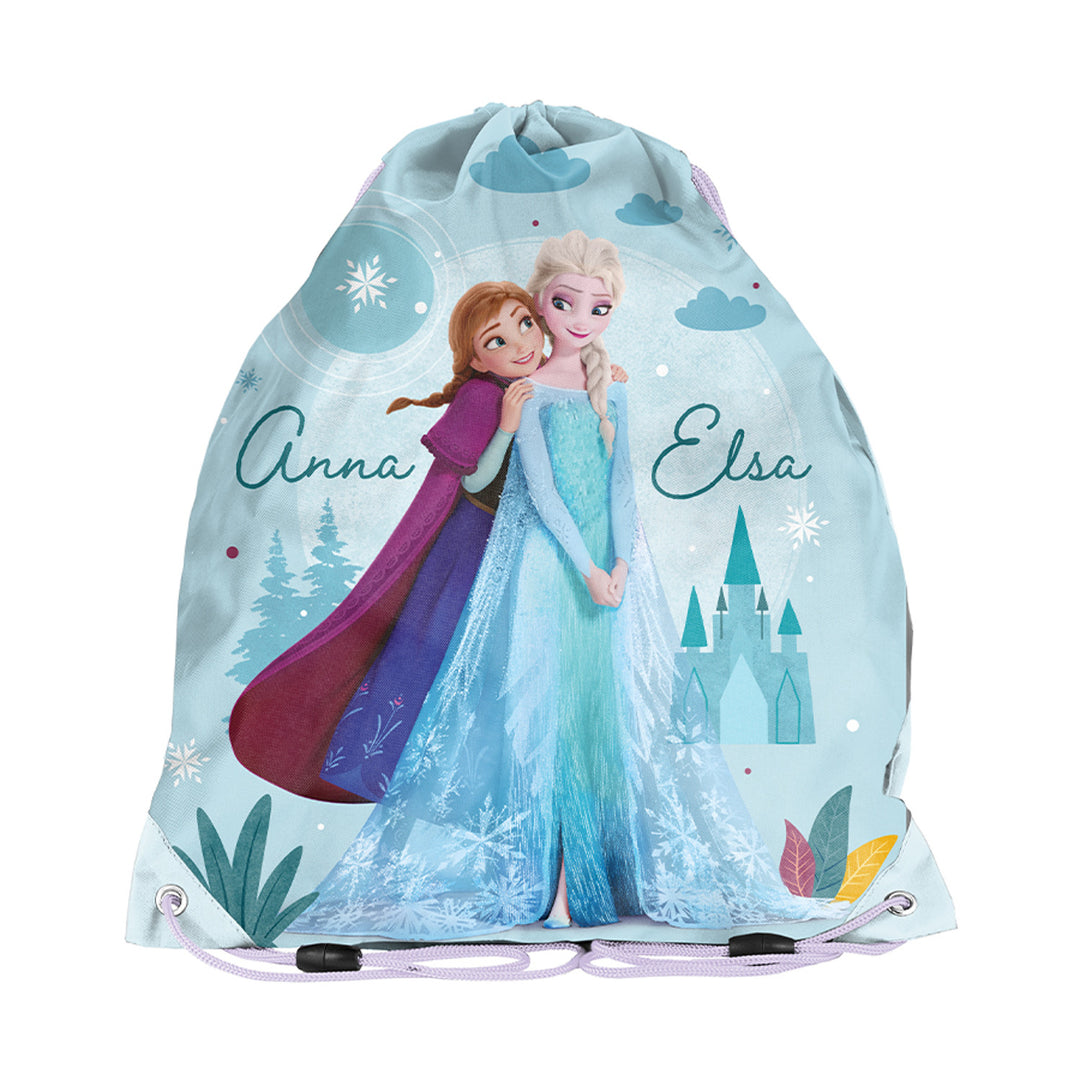 Ensemble scolaire Frozen Paso, sac à dos à deux compartiments, bretelles réglables et dos rigide, trousse avec accessoires et poignées pour les fournitures, sac à chaussures pouvant être porté sur le dos, DF26AA