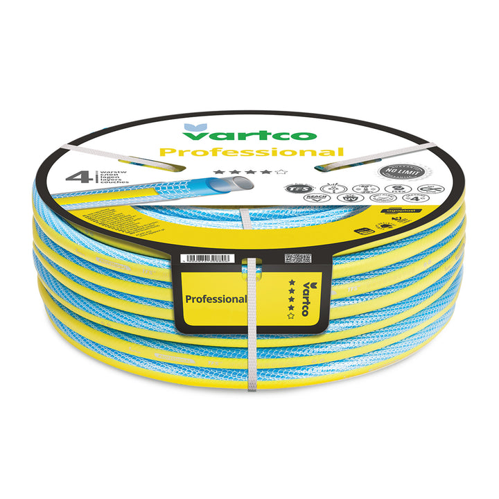 Tuyau d'arrosage Vartco Professional 1" 50 m, 4 couches, système TFS