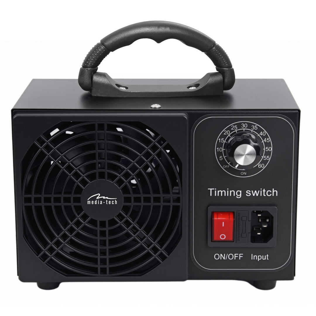 Ozonateur professionnel pour la désinfection et la purification de l'air, Mediatech, Débit d'ozone : 60 000 mg/h, minuterie, Puissance : 140 W, boîtier métallique