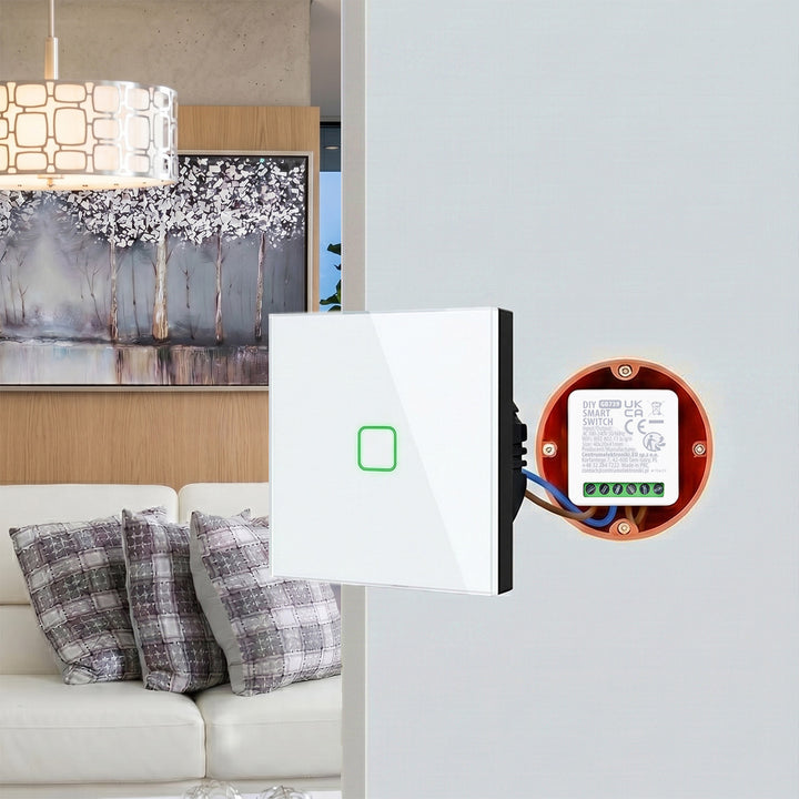 Relais Wi-Fi encastrable GreenBlue, Android/iOS/Alexa/Google Home, 100-240 V CA, 50/60 Hz, 16 A max., pour LED 150 W, GB739, lot de 4