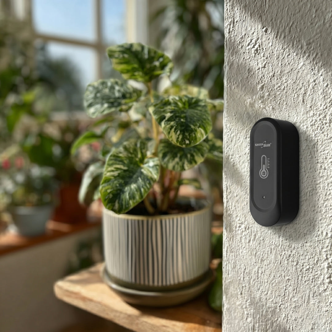 Capteur extérieur de température et d'humidité WiFi GreenBlue, Android/iOS, 3,0 V CC, LR03 x 2, IP65, GB741, lot de 2