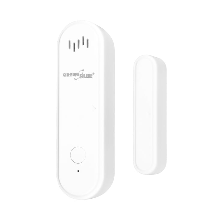 Contacteur sans fil / capteur d'ouverture Wi-Fi GreenBlue, Android/iOS, pour portes / fenêtres, 3,0 V CC, LR03x2, avec alarme, GB478, 2 lots
