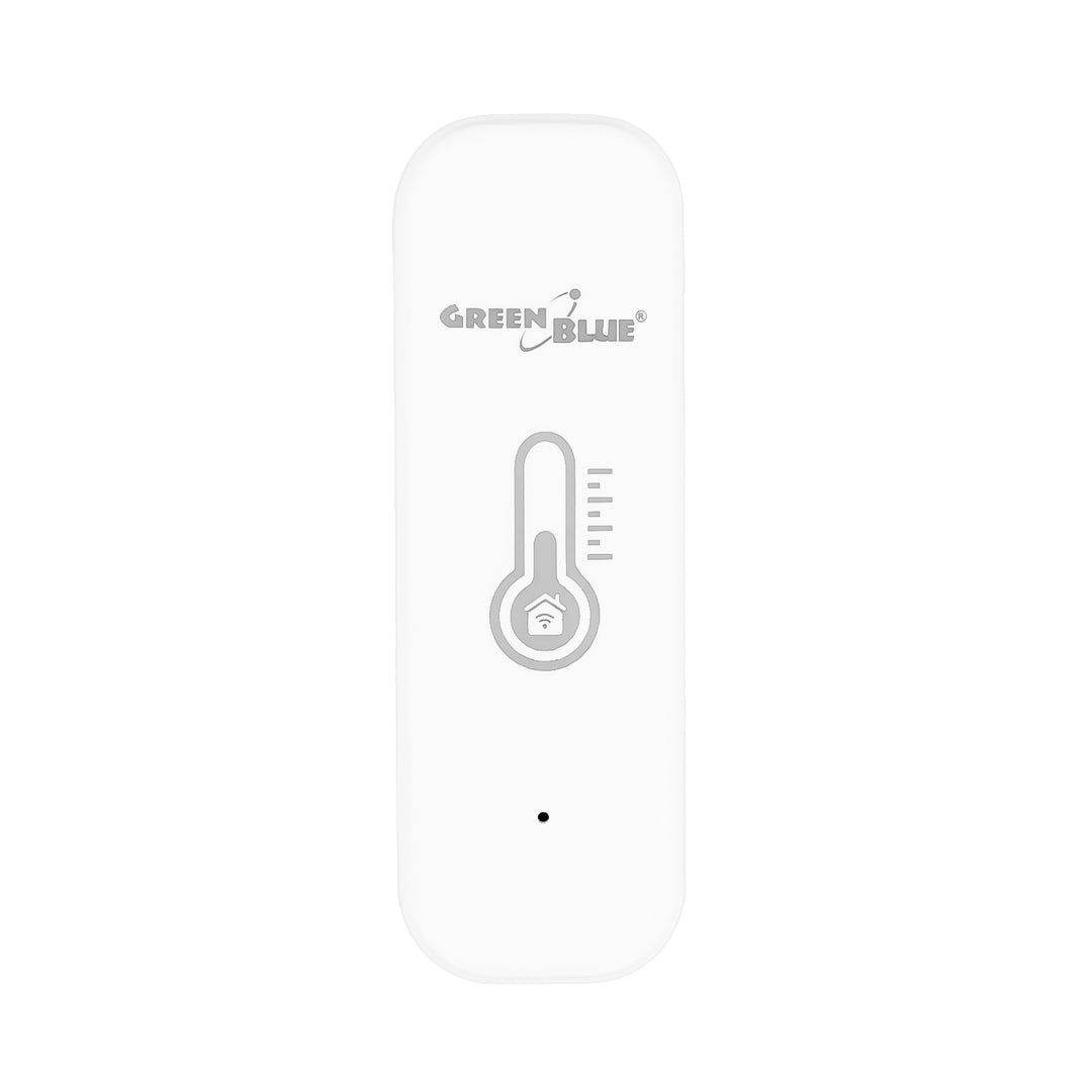 Capteur de température et d'humidité Wi-Fi GreenBlue, compatible Android/iOS/Alexa/Google Home, 3,0 V CC, LR03 x 2, GB737, lot de 2