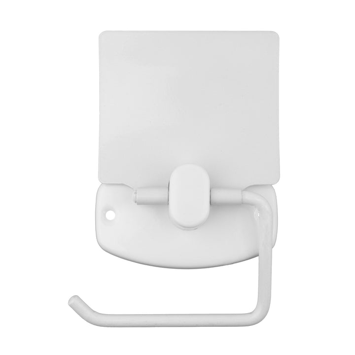 Porte-papier toilette avec clapet/cache, blanc, ABJ