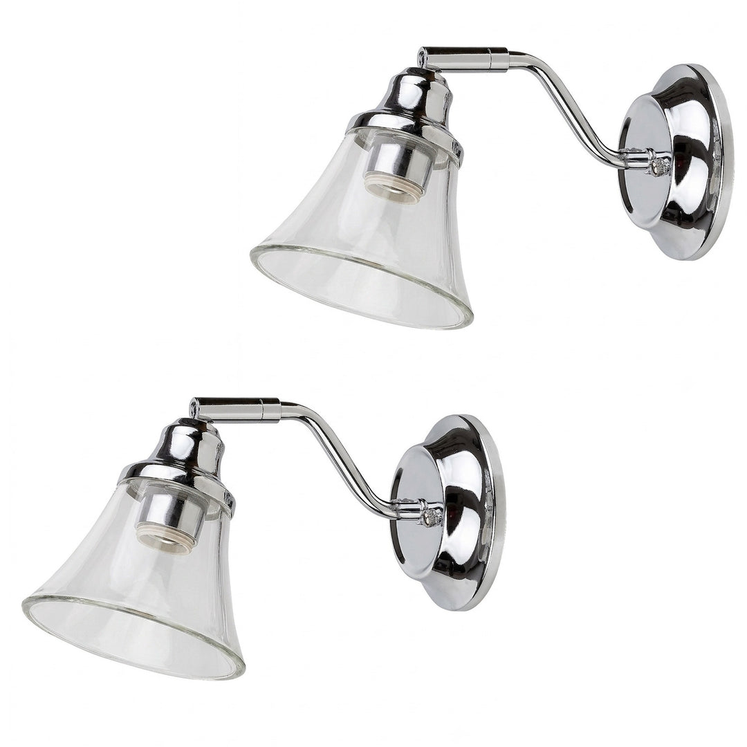 Applique de salle de bains RABALUX ANTOINE 3207 E14 IP44, lot de 2