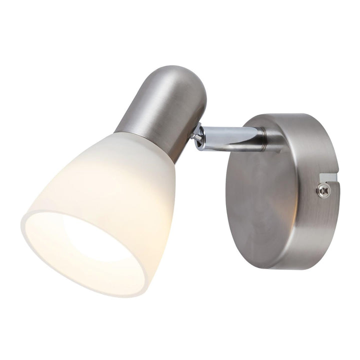 Lampe Soma Spot E14, max. 40 W, chrome satiné, opale, 6301, 2 pièces