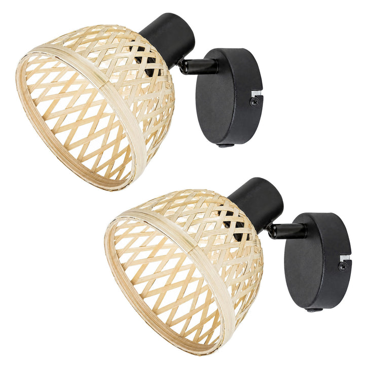 Applique murale Rabalux Rattan, culot E14, 15 W max., 3133