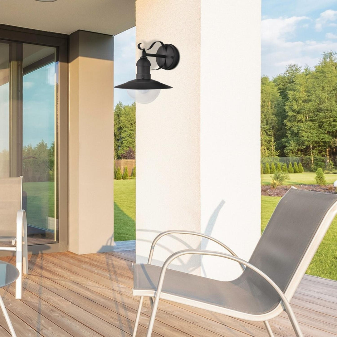 Applique de jardin Oslo Rabalux pour façade, noire, E27, max. 60 W, IP43, 230 V, 2 pièces