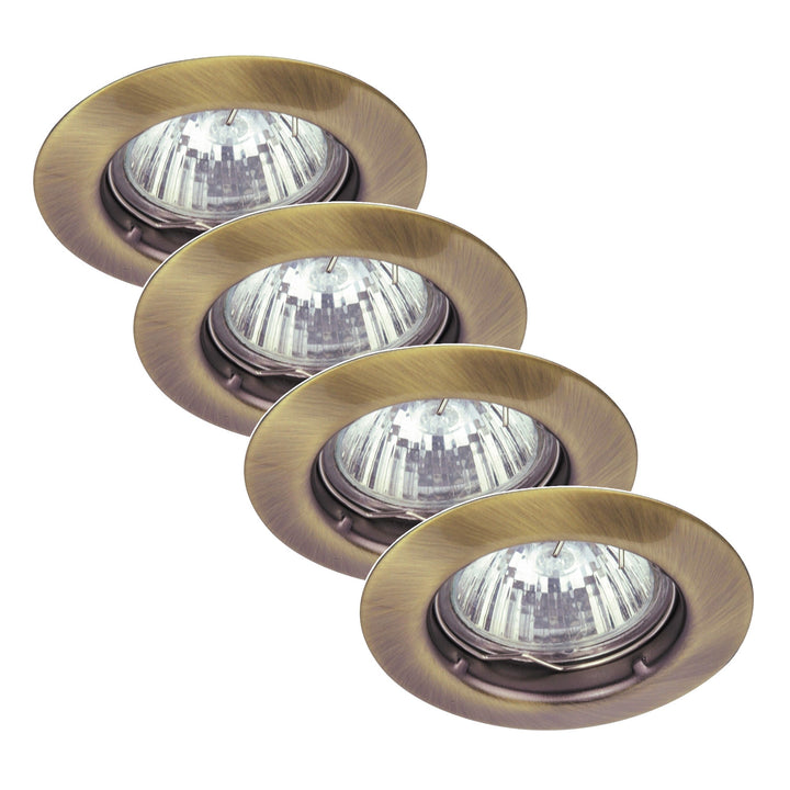 Luminaire encastré Rabalux, IP20, marron, GU5.3, 12 V, Spot Relight, 4 pièces