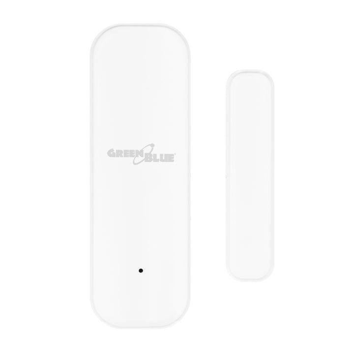 Contacteur sans fil / capteur d'ouverture Wi-Fi GreenBlue, Android/iOS, pour portes / fenêtres, 3,0 V CC, LR03x2, GB479 W + 2 piles R-03 LR03 AAA alcalines Varta Industrial 4003