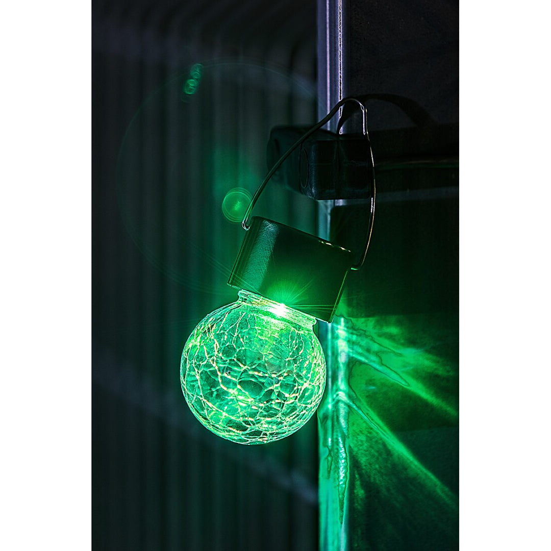 Lampe solaire Rabalux Yola, 1 lm, IP44, couleur chrome satiné, LED 0,06 W, 7850