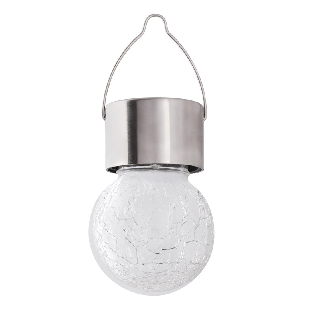 Lampe solaire Rabalux Yola, 1 lm, IP44, couleur chrome satiné, LED 0,06 W, 7850