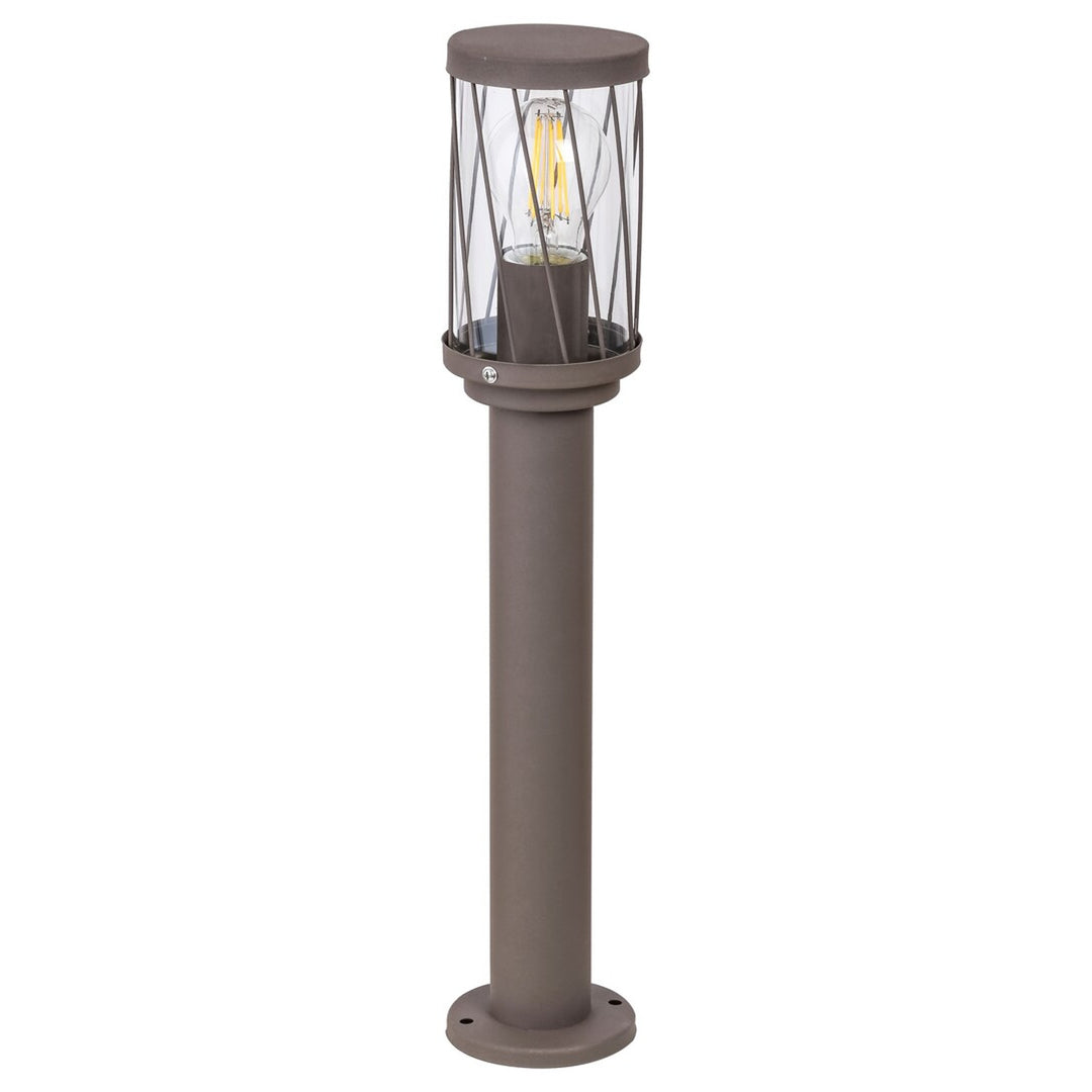 Lampe de jardin sur pied Rabalux Budapest, IP44, couleur marron, culot E27, 40 W max., 8889