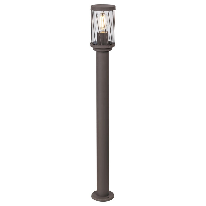 Lampe de jardin sur pied Rabalux Budapest, IP44, couleur marron, culot E27, max. 40 W, 8890