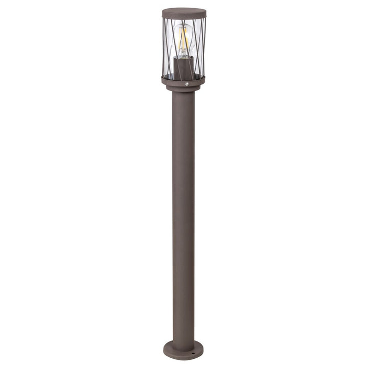Lampe de jardin sur pied Rabalux Budapest, IP44, couleur marron, culot E27, max. 40 W, 8890
