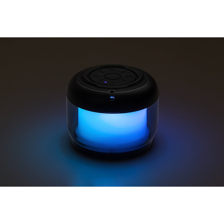 Lampe de bureau Rabalux Radelia, haut-parleur Bluetooth, RGB, noire, IP20, batterie intégrée, 76110