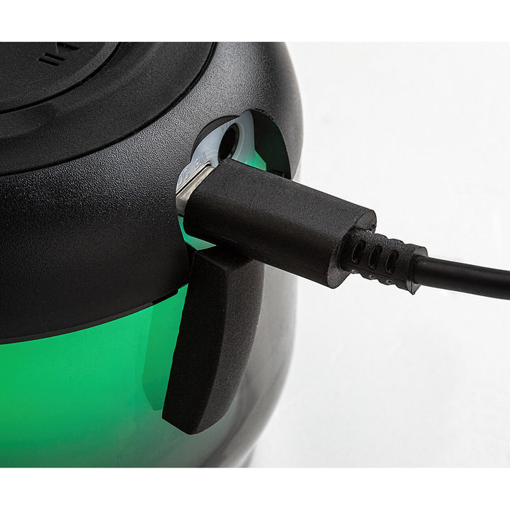 Lampe de bureau Rabalux Radelia, haut-parleur Bluetooth, RGB, noire, IP20, batterie intégrée, 76110