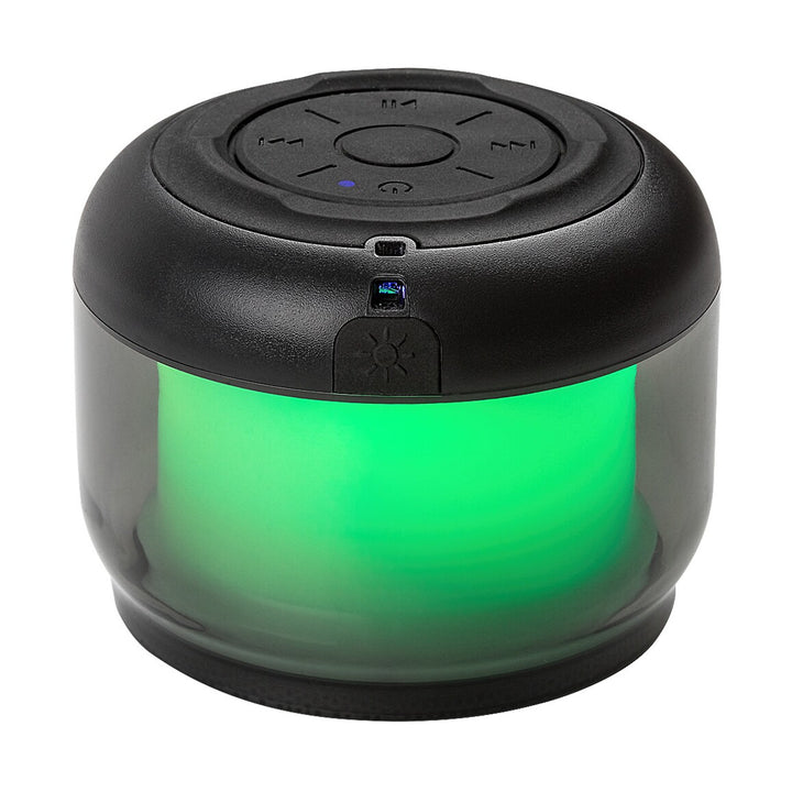 Lampe de bureau Rabalux Radelia, haut-parleur Bluetooth, RGB, noire, IP20, batterie intégrée, 76110