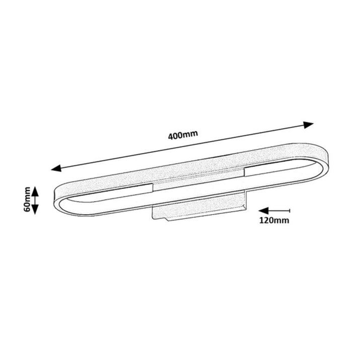 Lampe de salle de bains Rabalux Odran, LED 15 W, IP44, 4 000 K, 75055