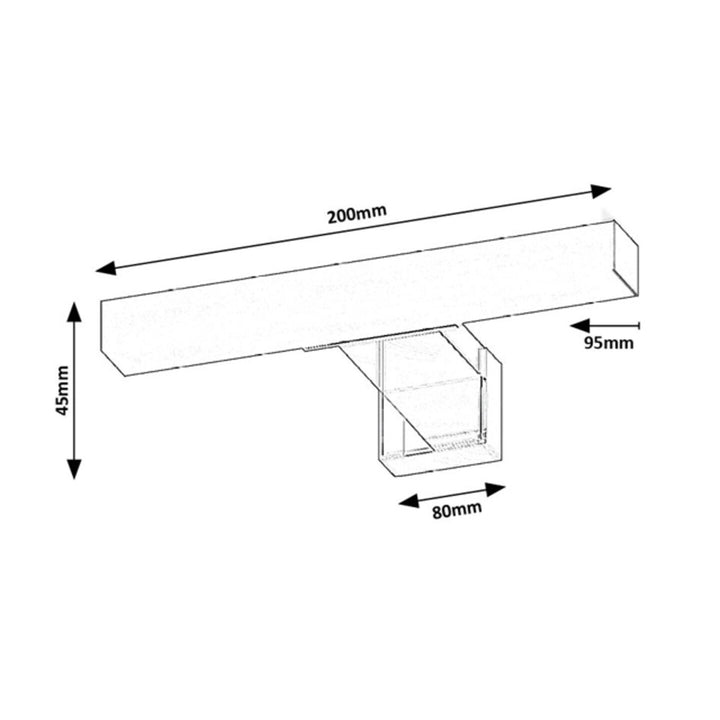 Lampe de salle de bains Rabalux Oliro LED 4 W, chrome, IP44, 4 000 K, 75047