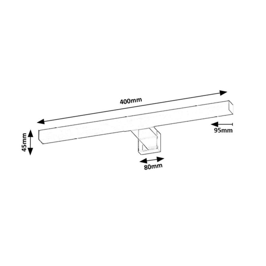 Lampe de salle de bains Rabalux Oliro LED 6 W, chrome, IP44, 4 000 K, 75048