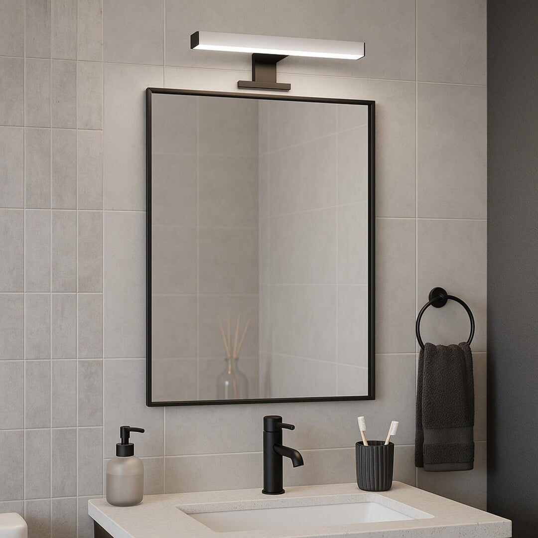 Lampe de salle de bains Rabalux Oliro LED 6 W, noire, IP44, 4 000 K, 75051