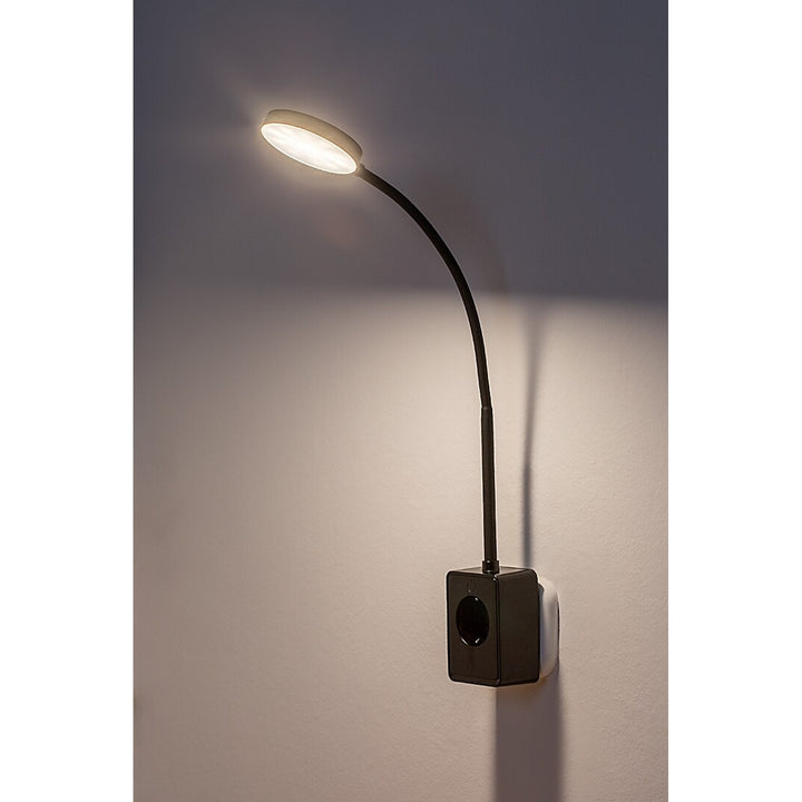 Applique murale Rabalux Tivro, LED 4 W, noire, IP20, 3 variantes de température de couleur : 3000, 4000, 6000, 71283