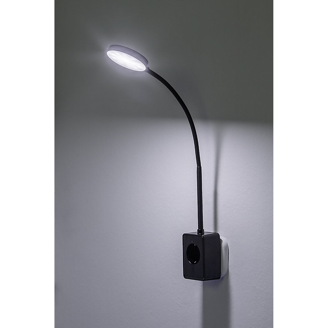 Applique murale Rabalux Tivro, LED 4 W, noire, IP20, 3 variantes de température de couleur : 3000, 4000, 6000, 71283