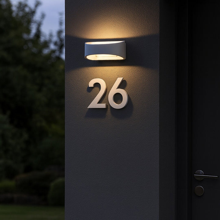 Applique murale d'extérieur Rabalux Gerla, blanche, LED 9 W, IP54, 3 000 K, 77178