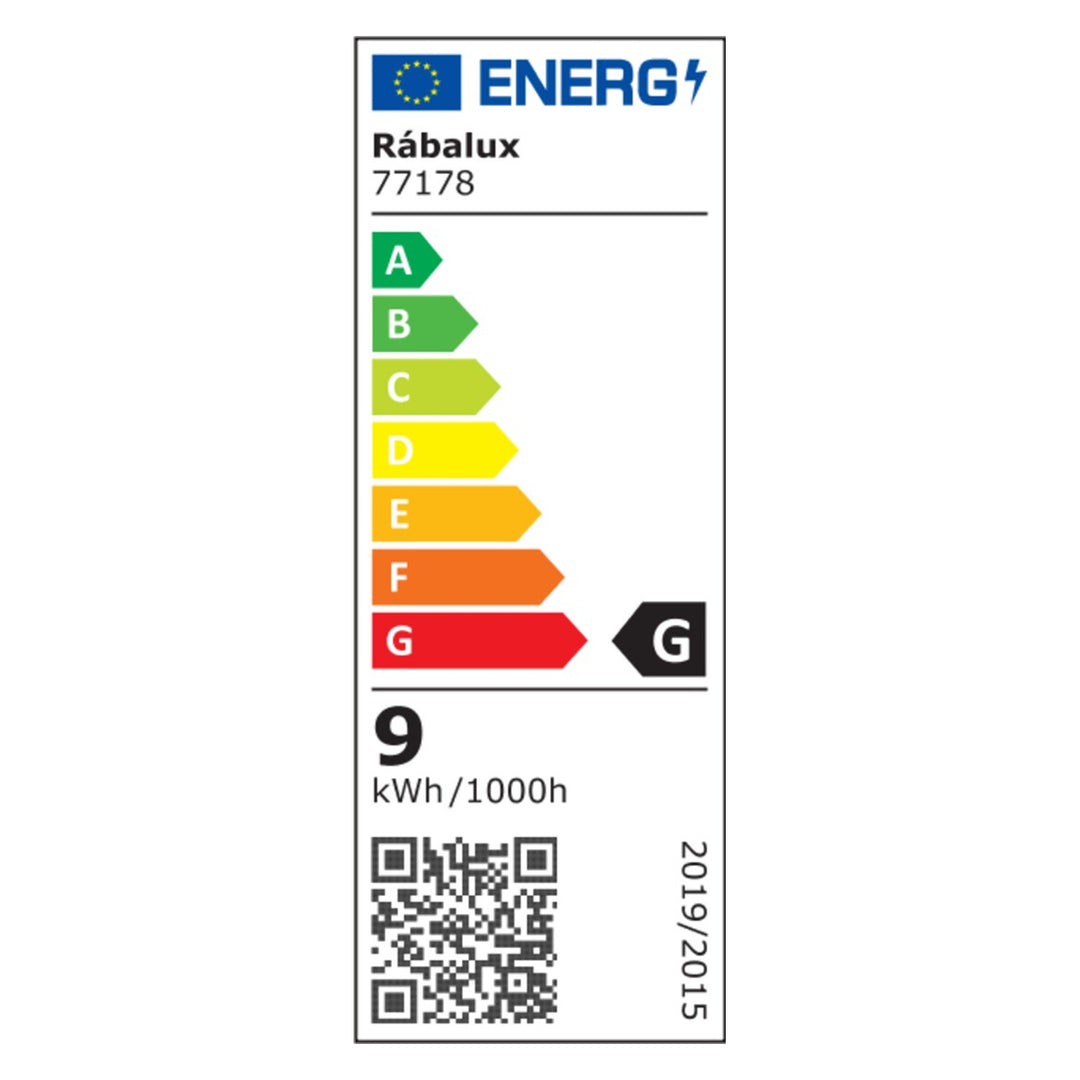 Applique murale d'extérieur Rabalux Gerla, blanche, LED 9 W, IP54, 3 000 K, 77178
