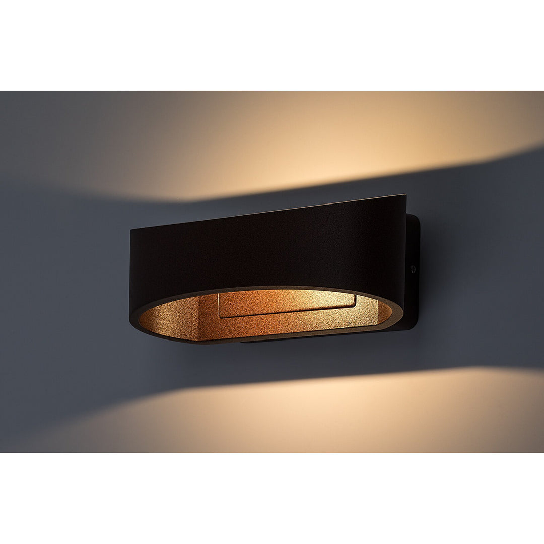 Applique murale d'extérieur Rabalux Gerla, marron, LED 9 W, IP54, 3 000 K, 77180