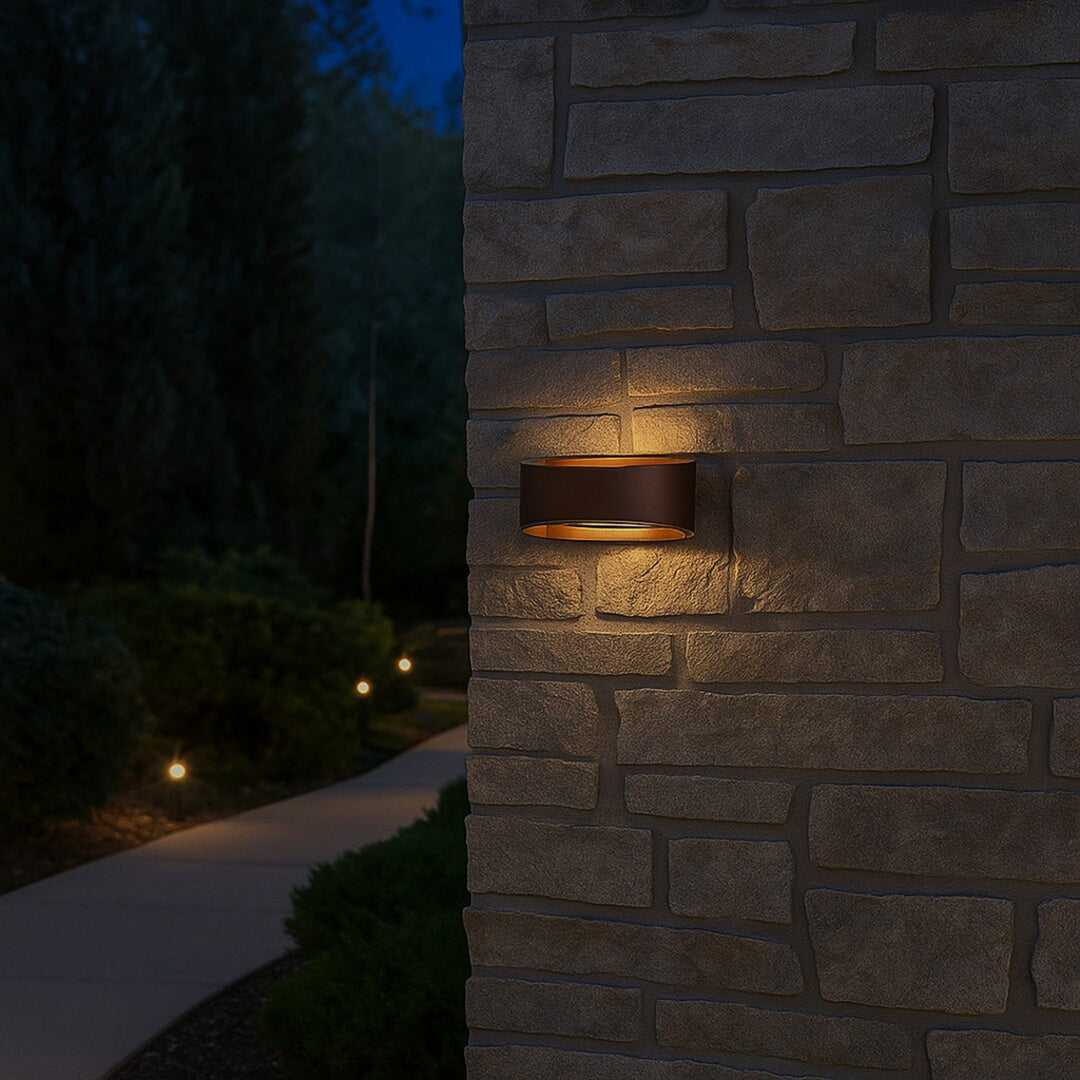 Applique murale d'extérieur Rabalux Gerla, marron, LED 9 W, IP54, 3 000 K, 77180