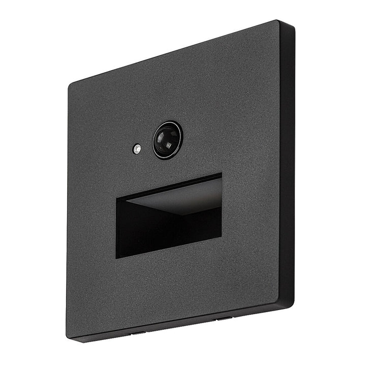 Lampe Lunca LED 1 W IP20 noire 3000, 4500, 6500 K, détecteur de mouvement, détecteur de luminosité, 77197