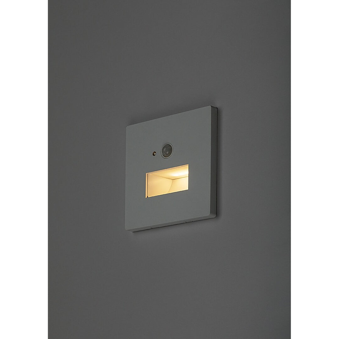 Lampe Lunca LED 1 W IP20 blanche 3000, 4500, 6500 K, détecteur de mouvement, détecteur de luminosité, 77198