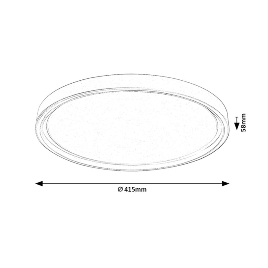 Plafonnier Rabalux Zerina, 31 W, IP40, blanc, 3 000-6 500 K, fonction mémoire, avec télécommande, fonction minuterie, effet veilleuse, 75086