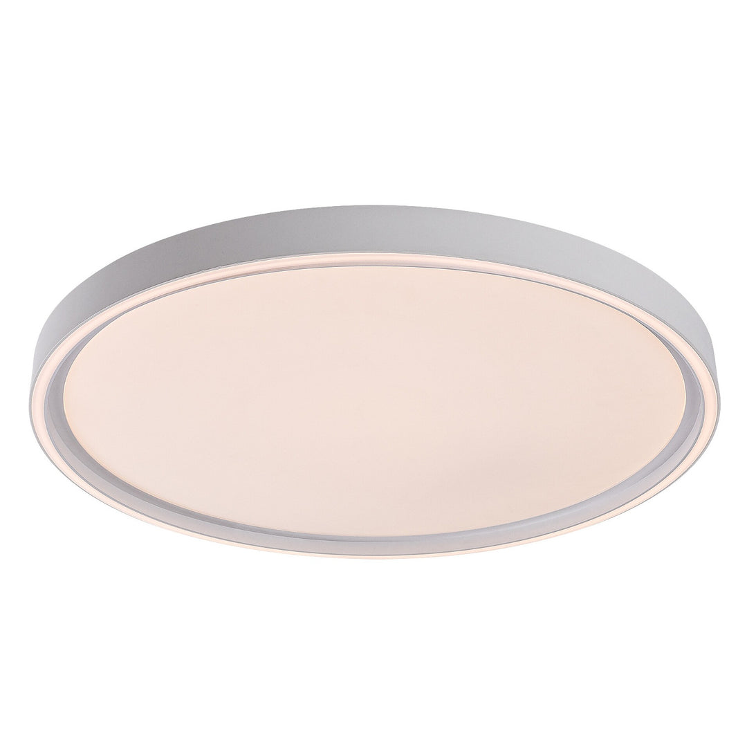 Plafonnier Rabalux Zerina, 54 W, IP40, blanc, 3 000-6 500 K, fonction mémoire, avec télécommande, fonction minuterie, effet veilleuse, 75087