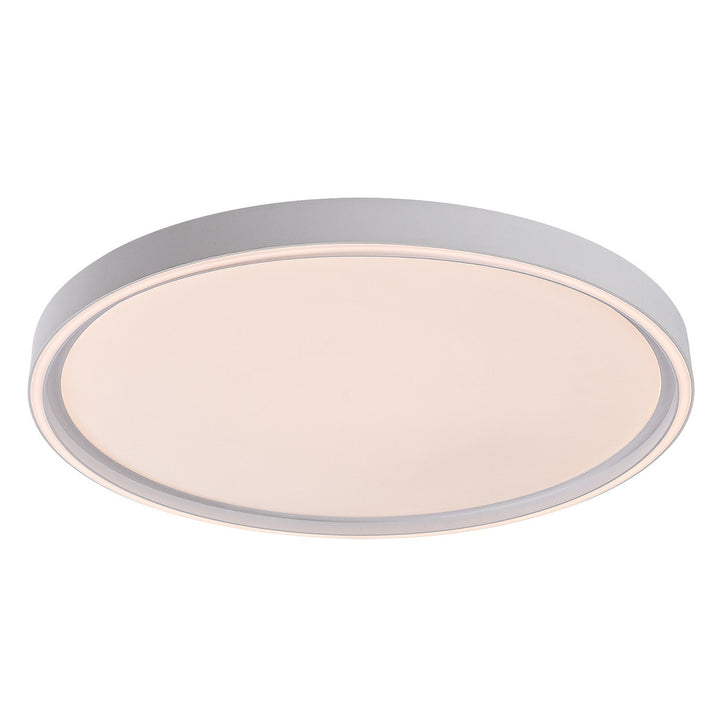 Plafonnier Rabalux Zerina, 54 W, IP40, blanc, 3 000-6 500 K, fonction mémoire, avec télécommande, fonction minuterie, effet veilleuse, 75087