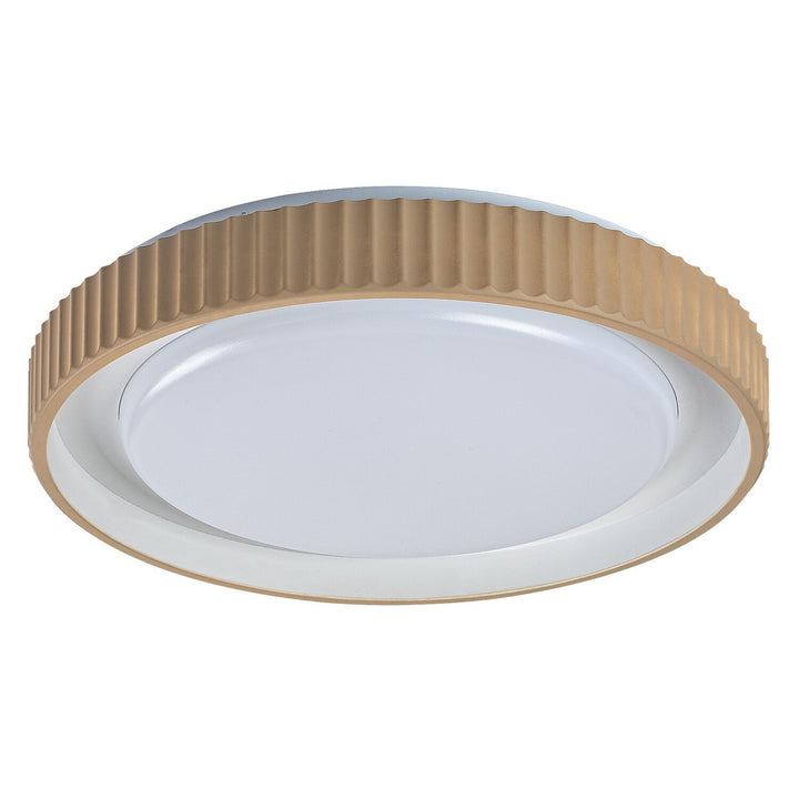 Lampe Pastello LED 48 W IP20 gris-beige 3 000-6 500 K, fonction mémoire avec télécommande, fonction minuterie, effet veilleuse, 71345