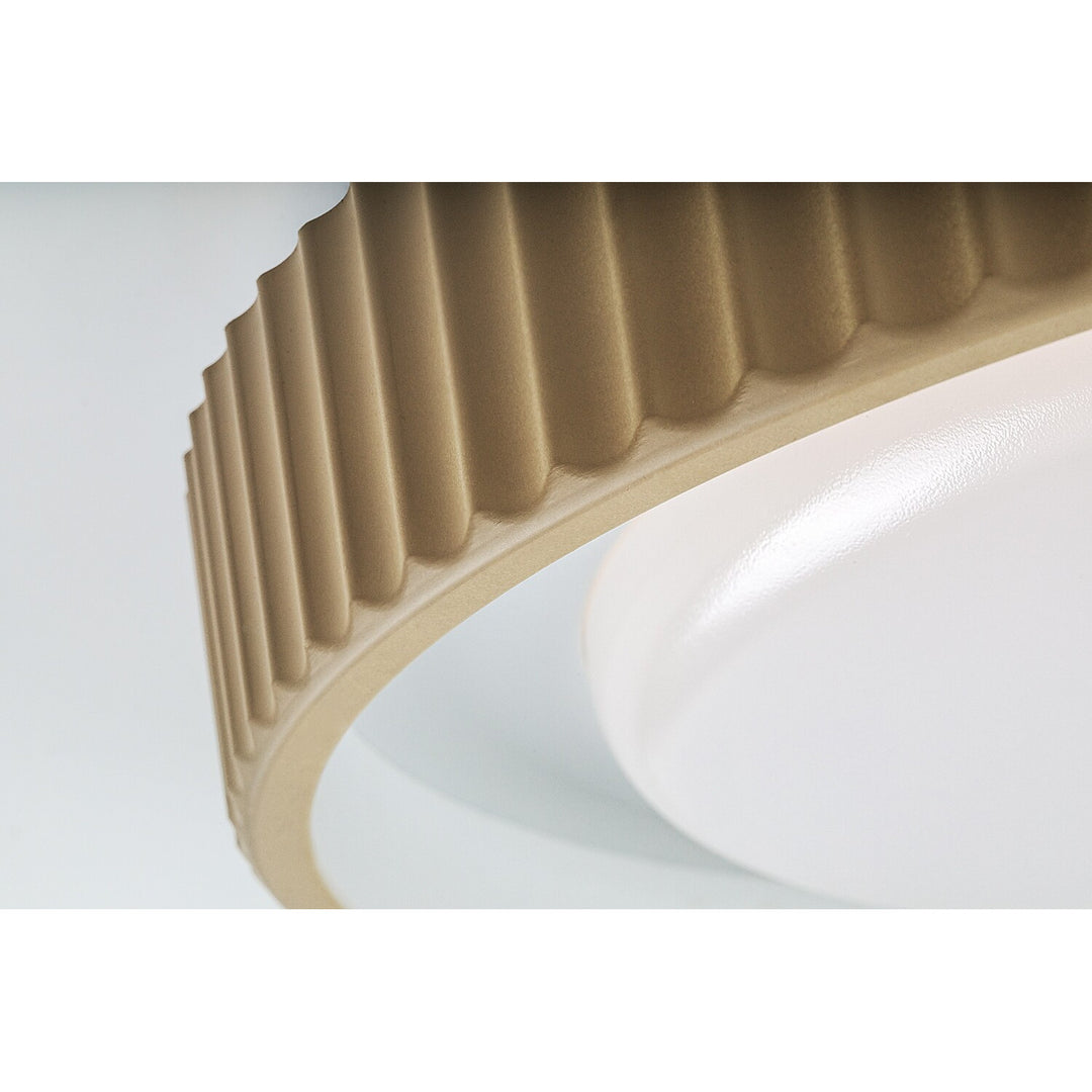 Lampe Pastello LED 48 W IP20 gris-beige 3 000-6 500 K, fonction mémoire avec télécommande, fonction minuterie, effet veilleuse, 71345