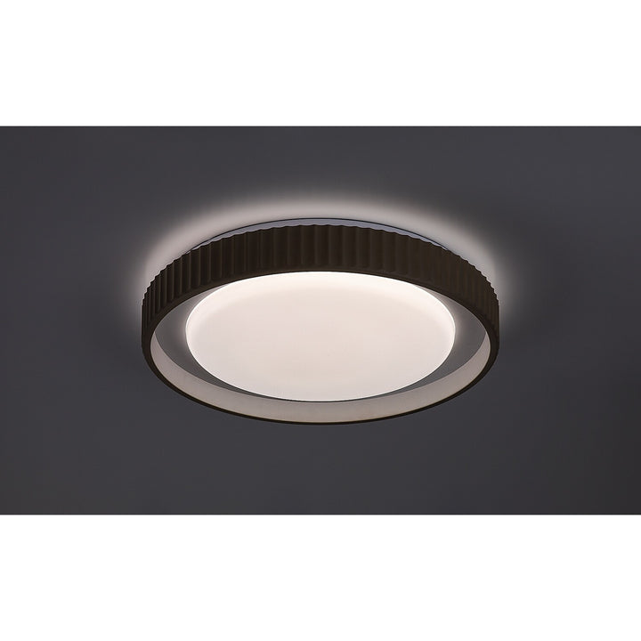 Lampe Pastello LED 48 W IP20 gris-beige 3 000-6 500 K, fonction mémoire avec télécommande, fonction minuterie, effet veilleuse, 71345
