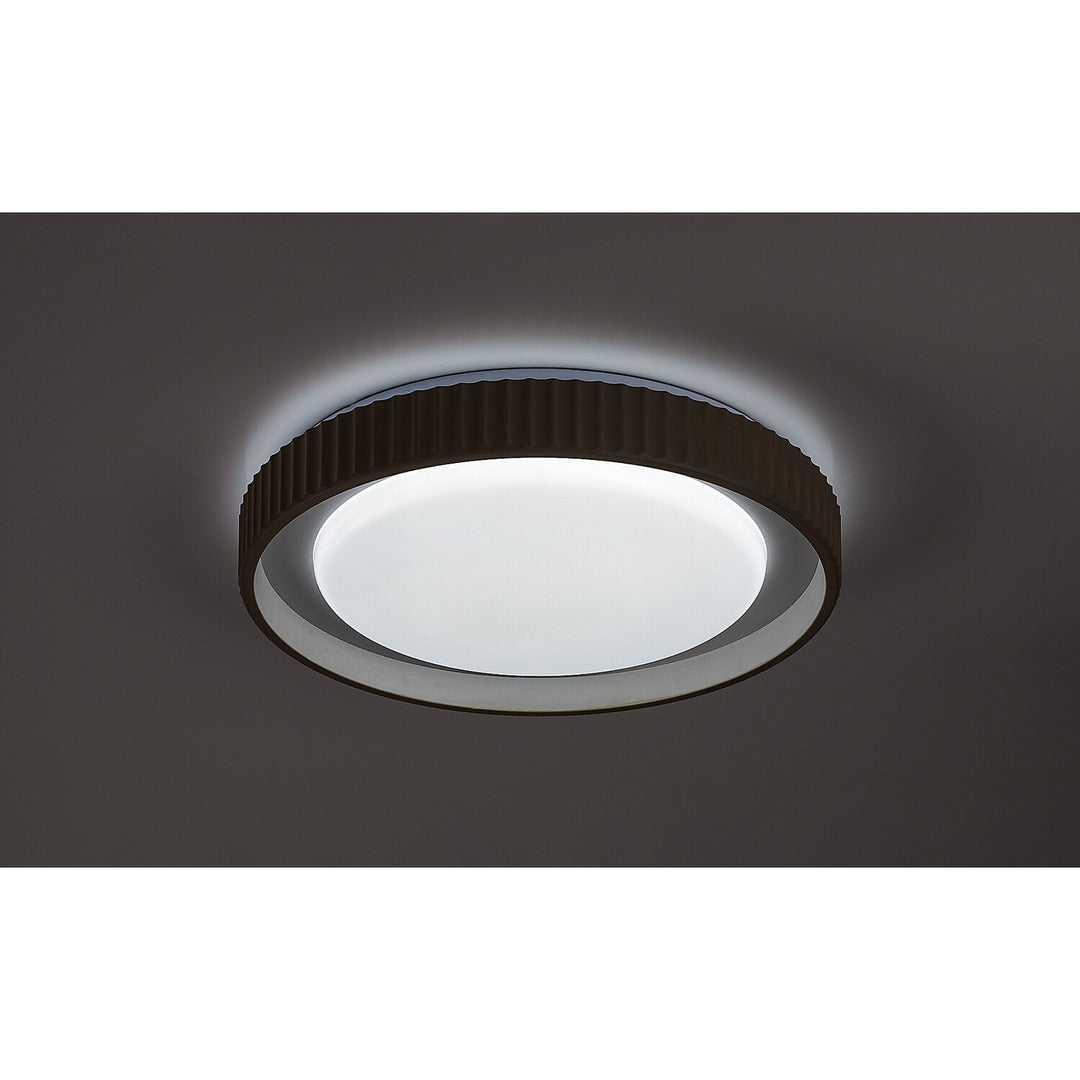 Lampe Pastello LED 48 W IP20 gris-beige 3 000-6 500 K, fonction mémoire avec télécommande, fonction minuterie, effet veilleuse, 71345