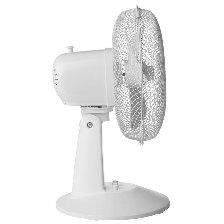 Ventilateur de bureau Concept, couleur blanche, 3 vitesses, oscillation, fonctionnement silencieux, inclinaison réglable, VS5040