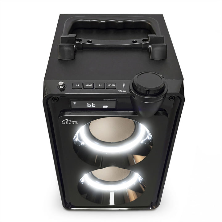 Enceinte Bluetooth portable OVERBOX MT3186, radio FM, prise en charge des cartes SD et USB, puissance RMS de 30 W, Mediatech