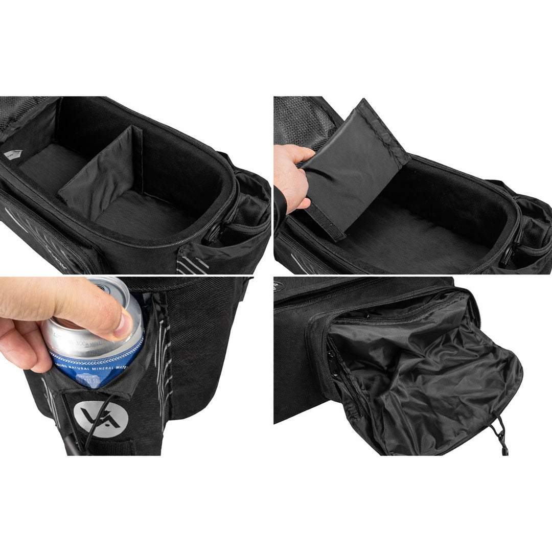 Sac, sacoche de vélo pour porte-bagages, arrière, capacité 12 l, imperméable, Vayox