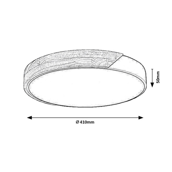 Plafonnier Rabalux Maple2 LED 24 W IP20 blanc mat 3 000 K, 71417