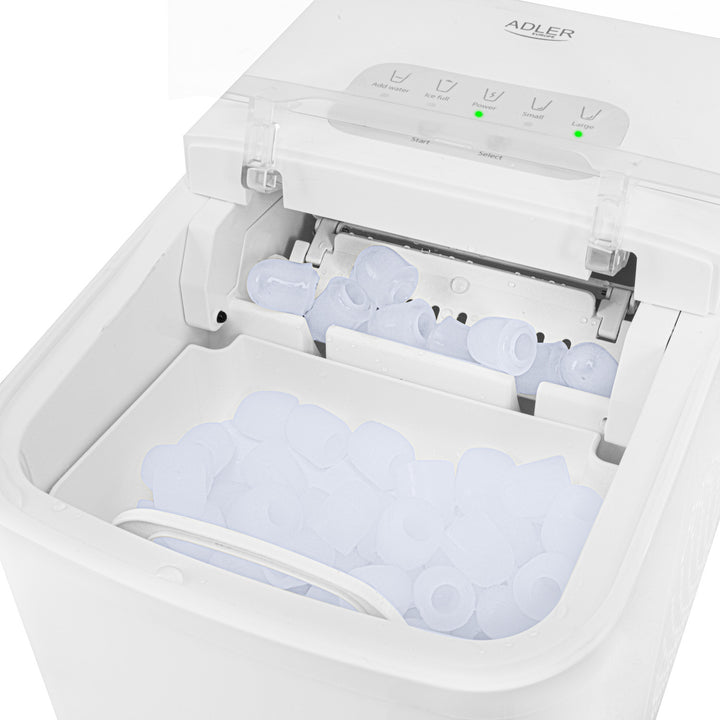 Machine à glaçons, 12 kg/24 h, 2 tailles de glaçons, mode nettoyage, fonctionnement silencieux, écran tactile, AD 8800, Adler