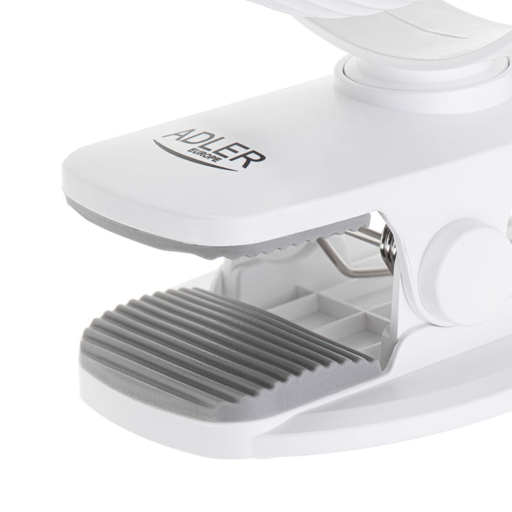 Ventilateur sans fil 5"/12,7 cm avec clip - USB / LED, AD 7335, Adler