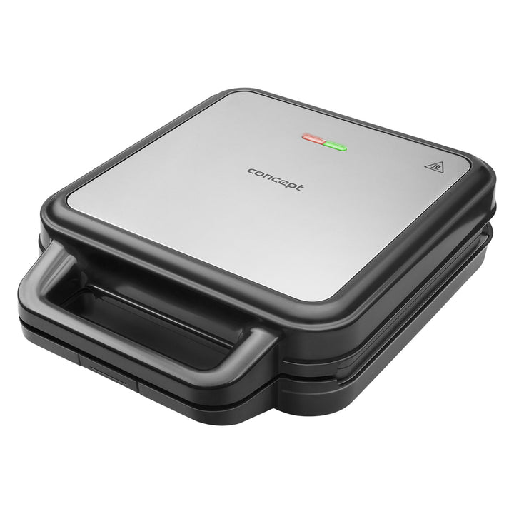 Appareil à sandwichs Concept, trois plaques interchangeables, puissance de 1 200 W, surface antiadhésive, voyant lumineux, SV3080