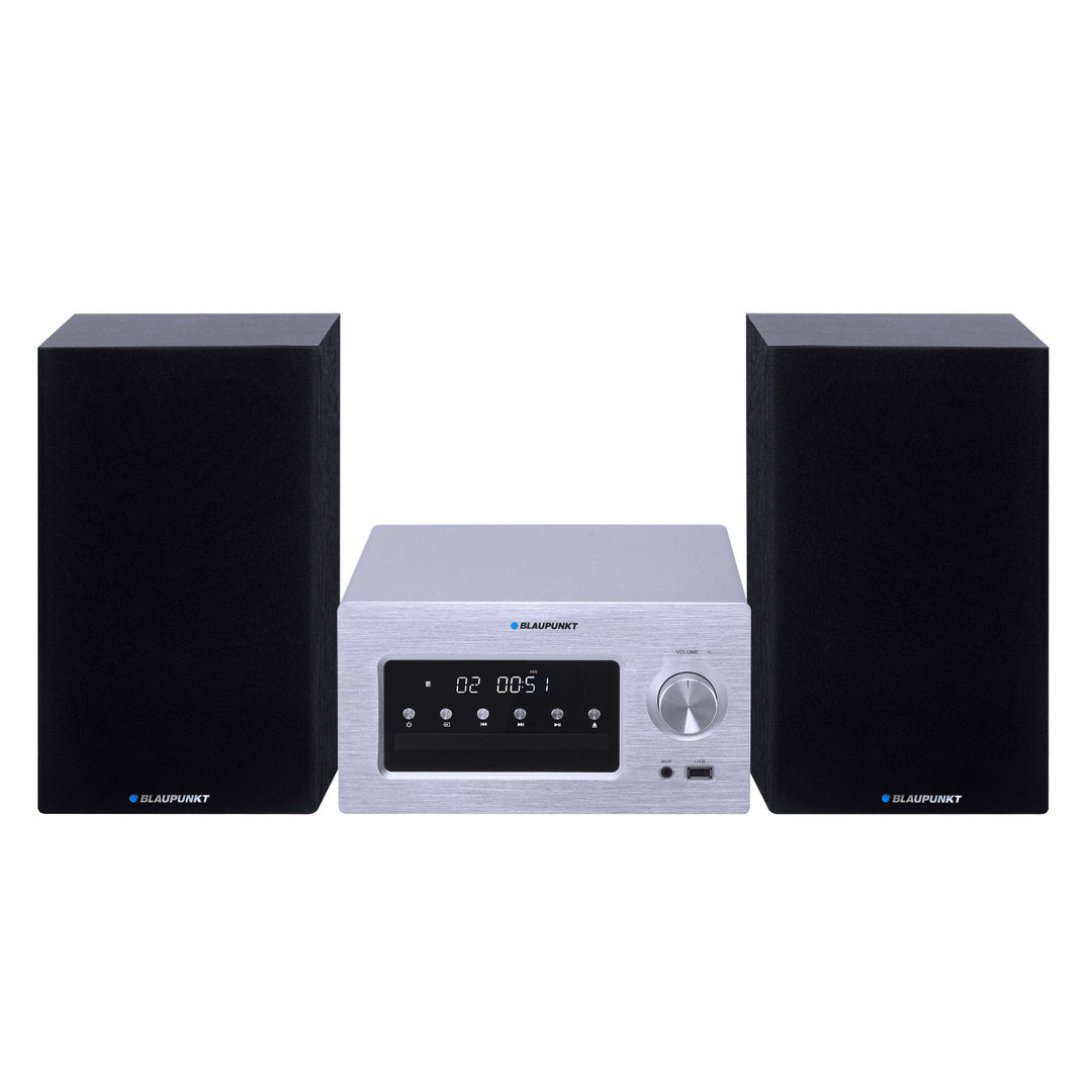 Système audio Blaupunkt, BT/AUX/CD/USB/MP3/FM, mémoire de 40 stations, écran LED, puissance 2x210 W, réglage des tonalités, MS70BT